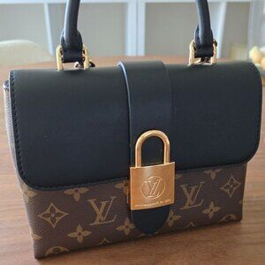 Louis Vuitton Locky BB Monogram Black Leather Gold Lock | Like New | Dust Bag